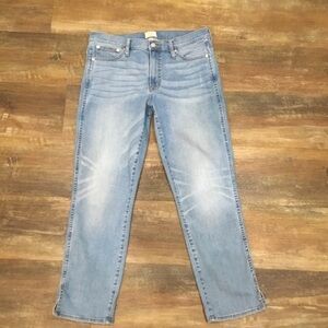 J. Crew Vintage Straight Leg With Slit Hem Size 31T
